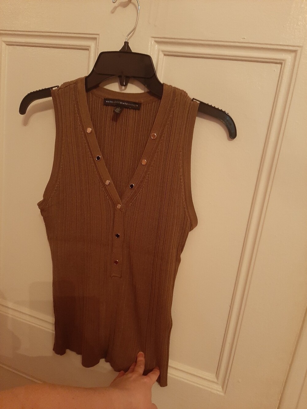 Studded Ribbed Tank Top - Picture 2 of 2